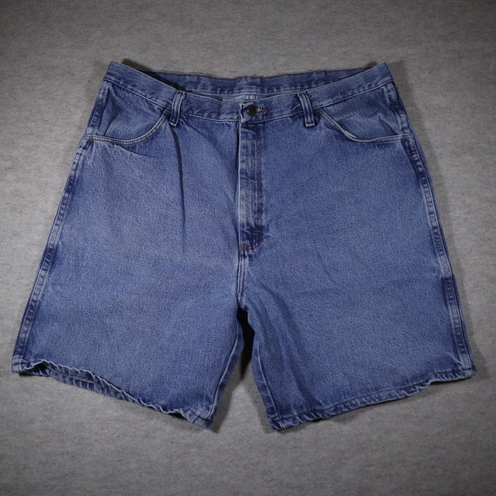 Rustler Mens Denim Shorts Size 40 Blue Cotton Workwear Utility Vintage Y2K 90s